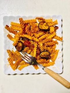 簡単!なすとベーコンのトマトパスタ♪-レシピのメイン写真