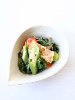 夏和え物【オクラとモロヘイヤのぽん酢和え-レシピのメイン写真