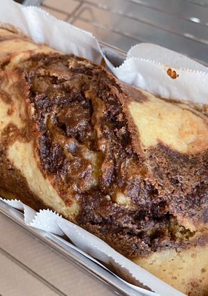 生おからとバナナのコーヒーマーブルケーキ-レシピのメイン写真
