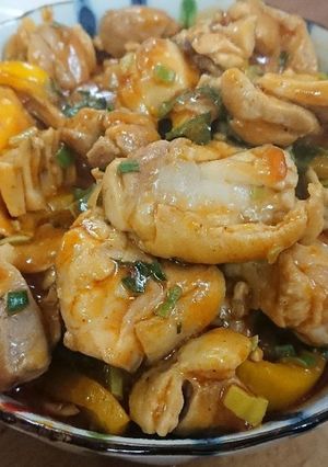 鶏もも肉とパプリカの中華風炒め-レシピのメイン写真