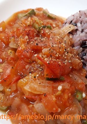 10分で完成!トマトのあんかけご飯-レシピのメイン写真