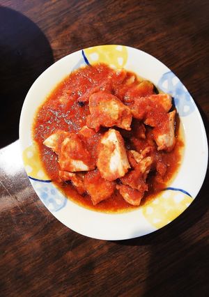 焼くだけ☆★漬け込み胸肉のトマト照り焼き-レシピのメイン写真