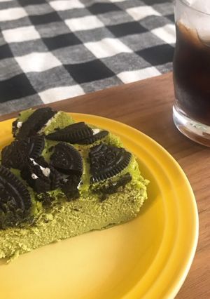 簡単　抹茶オレオチーズケーキ-レシピのメイン写真