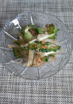 ゴーヤと玉ねぎ、おかかの和風サラダ-レシピのメイン写真