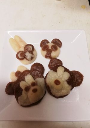 白玉で可愛い動物-レシピのメイン写真