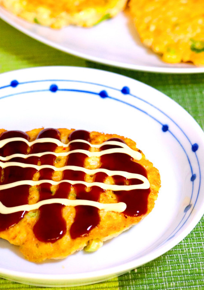木綿とうふのお好み焼き風おやき-レシピのメイン写真