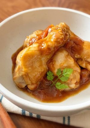 簡単!手羽元とトマトのソース煮-レシピのメイン写真