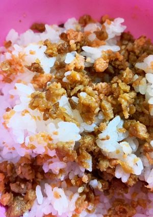 乗っけるだけ　そぼろ・鮭丼　-レシピのメイン写真