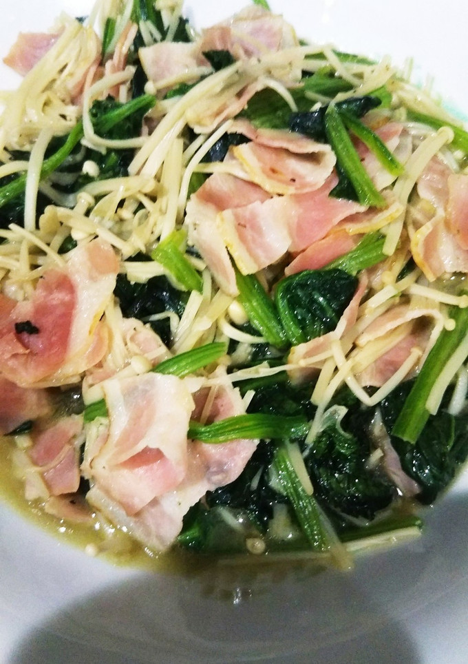 ほうれん草とえのきのガリバタ醤油ソテー-レシピのメイン写真