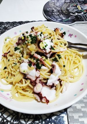 タコのペペロンチーノ揚げ玉入り-レシピのメイン写真