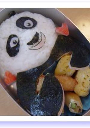 キャラ弁　簡単『カンフーパンダ』その２-レシピのメイン写真