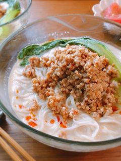 ランチにも♡冷やし豆乳坦々そうめん-レシピのメイン写真