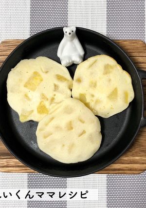 離乳食後期★甘い〜♡さつまいもパンケーキ-レシピのメイン写真