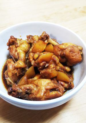 手羽元のごろごろニンニク煮-レシピのメイン写真