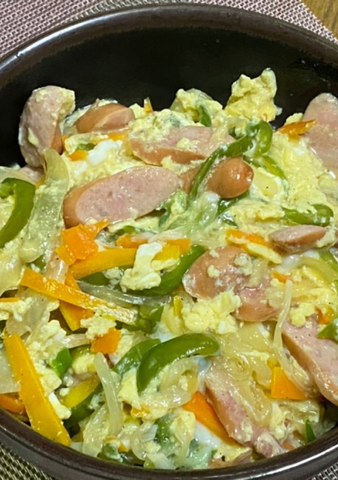 ソーセージとたっぷり野菜の他人丼-レシピのメイン写真