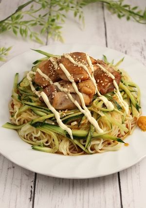 簡単！冷やし中華始めました☆肉たっぷり-レシピのメイン写真