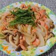 鮭としめじの和風パスタ