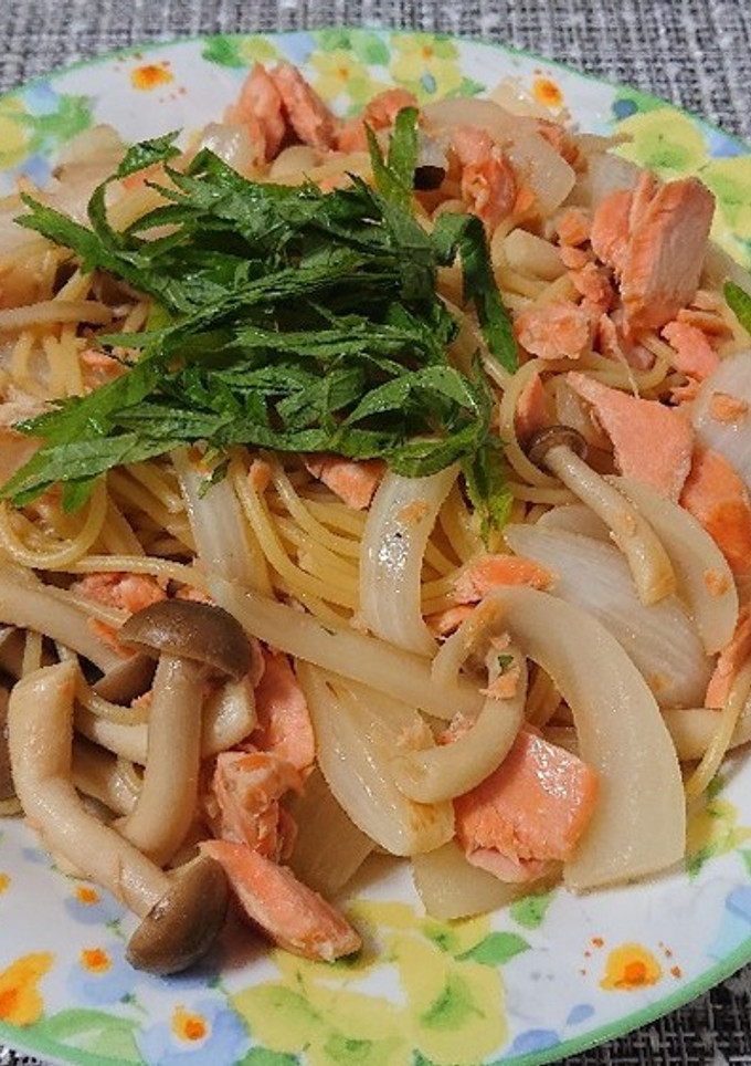鮭としめじの和風パスタ-レシピのメイン写真