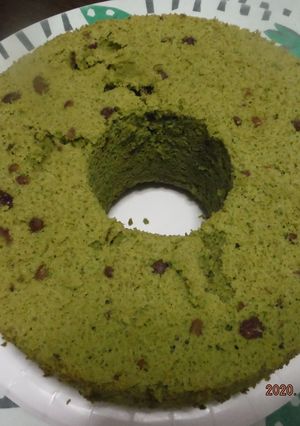 和風の抹茶小豆シフォンケーキ-レシピのメイン写真