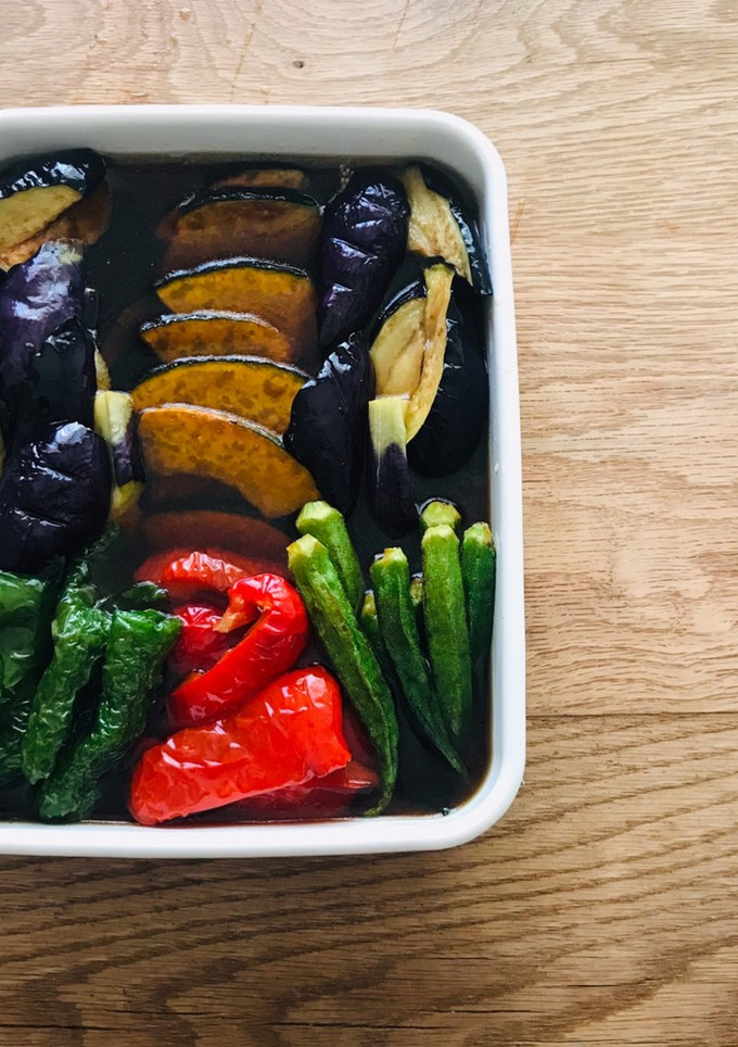 夏野菜の揚げ浸し-レシピのメイン写真