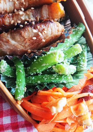 お弁当★シンプルなインゲンごま和え★副菜-レシピのメイン写真
