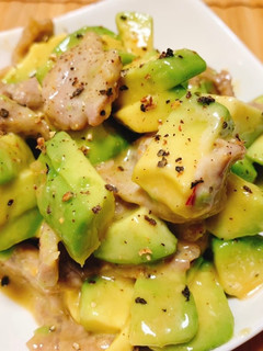 豚肉とアボカドのチリマヨ和え-レシピのメイン写真