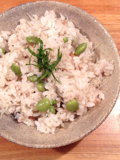 枝豆しらす梅御飯 夏の お弁当にも-レシピのメイン写真