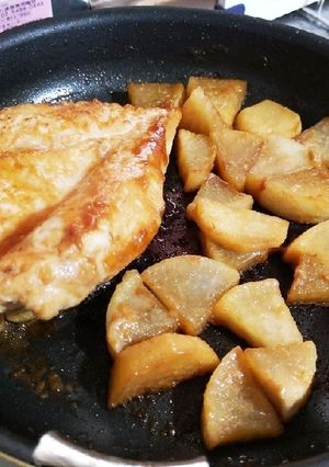 鶏胸肉と大根の梅味噌焼き-レシピのメイン写真