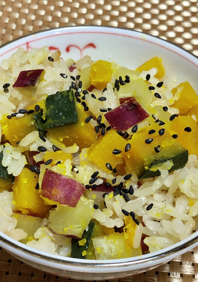さつまいもとかぼちゃのご飯-レシピのメイン写真