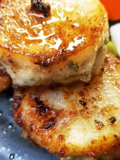 長芋の餃子の肉だね挟み焼き-レシピのメイン写真