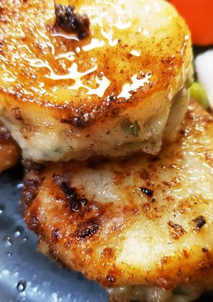 長芋の餃子の肉だね挟み焼き-レシピのメイン写真