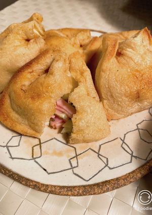 油揚げで洋風きんちゃく焼き-レシピのメイン写真