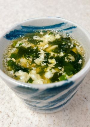 余った卵白の救済♪卵白ワカメスープ-レシピのメイン写真