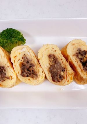 牛巻き(牛肉しぐれ煮入り卵焼き)★-レシピのメイン写真