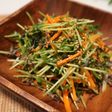 豆苗と人参の塩昆布サラダ♪