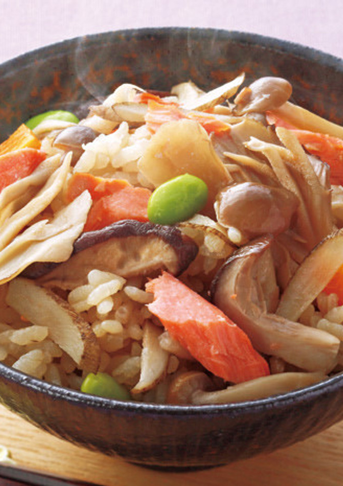 鮭ときのこの炊き込みご飯-レシピのメイン写真