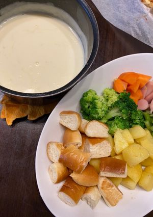 子供向け！温野菜のチーズフォンデュ-レシピのメイン写真