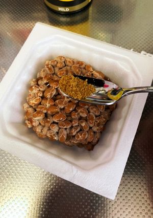 相性バッチリ☆カレー納豆♡減塩にも！-レシピのメイン写真