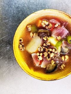 ハスノ実さんの夏野菜あるものスープ-レシピのメイン写真