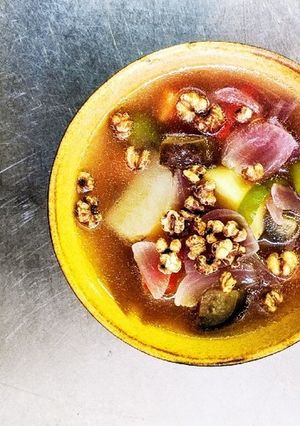 ハスノ実さんの夏野菜あるものスープ-レシピのメイン写真