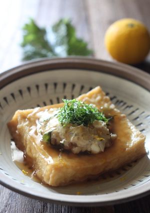 大葉みそを使った厚揚げ鶏ミンチ煮-レシピのメイン写真