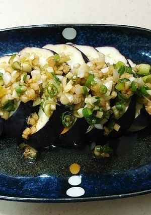 レンチン茄子のサッパリ甘酢ネギだれ-レシピのメイン写真