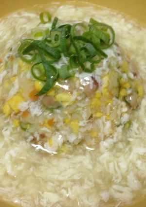 簡単☆とろふわ餡かけ炒飯-レシピのメイン写真