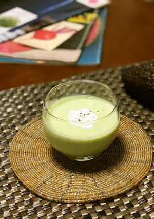 ★山人参粉末とアボカドの冷たいスープ★-レシピのメイン写真