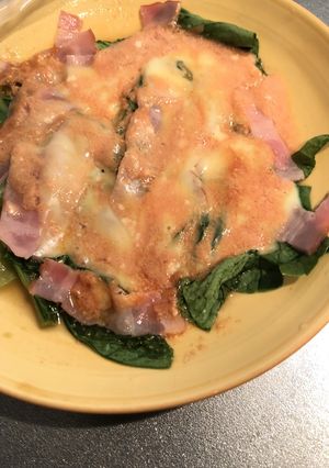 青菜のベーコンチーズ-レシピのメイン写真
