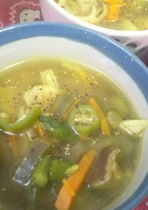 夏野菜ときのこたっぷりカレースープ-レシピのメイン写真