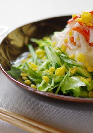 冷やしたぬきの豆腐サラダ-レシピのメイン写真