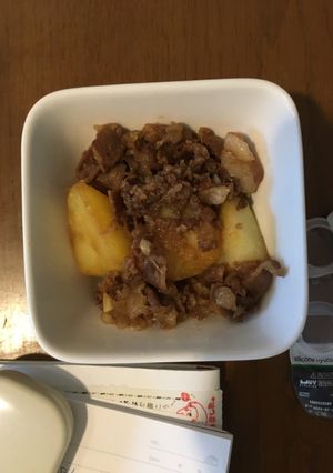 甘辛！じゃがいもと牛肉のにんにく炒め-レシピのメイン写真