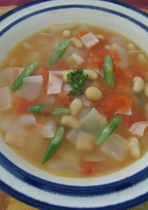 トマトと豆のおかずスープｂｙ草津市-レシピのメイン写真