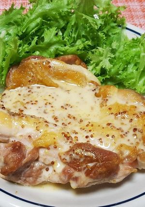 鶏肉ソテーのマスタードソース-レシピのメイン写真